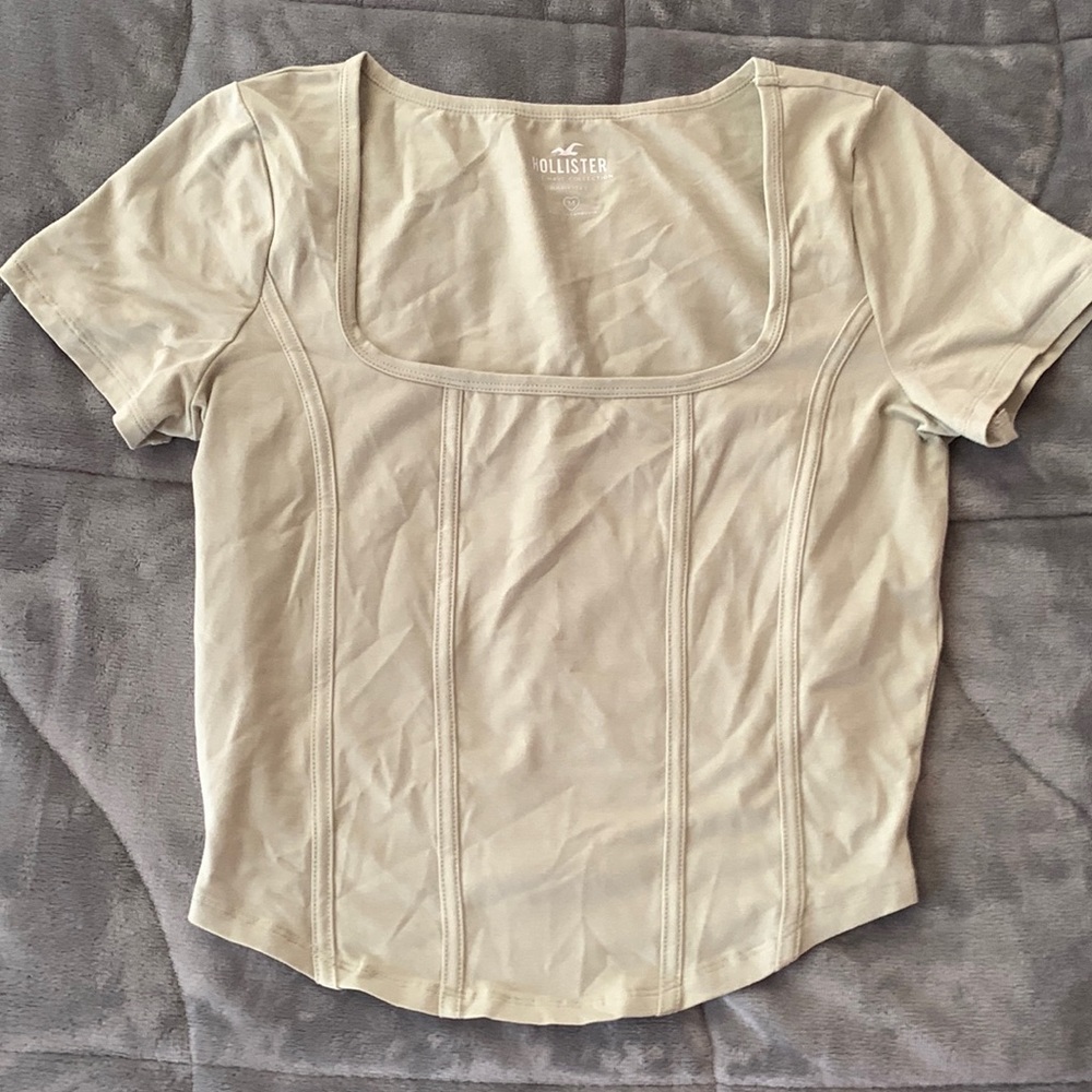 olive corset tee